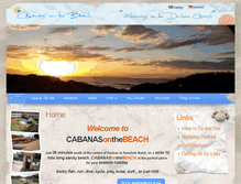 Tablet Screenshot of cabanasonthebeach.co.za